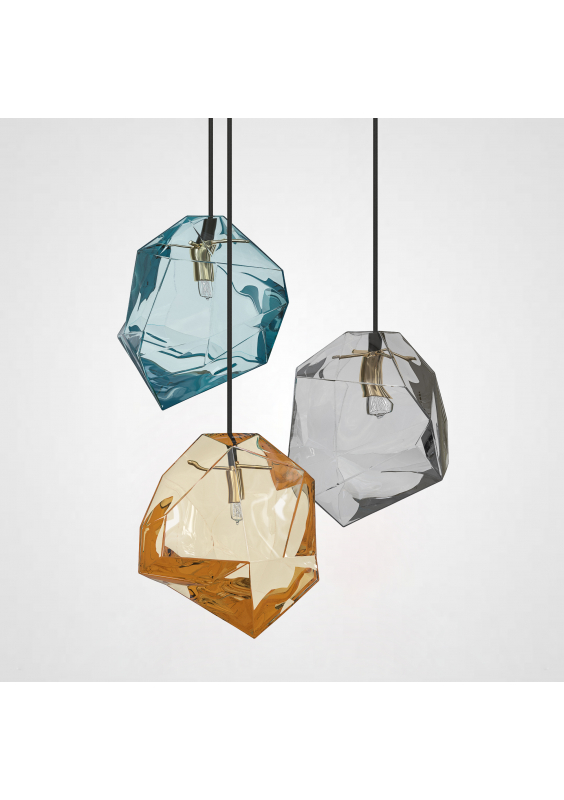 Подвесной светильник Color Ice Cube Pendant JEVIO 3 На диске