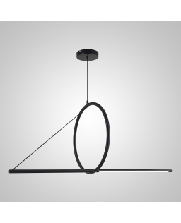 Подвесной светильник SUSPENSION CERCLE ET TRAIT – GRAPHITE SATINE L120