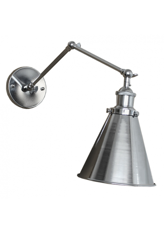 Бра 20Th C Library Single Sconce Silver Ii