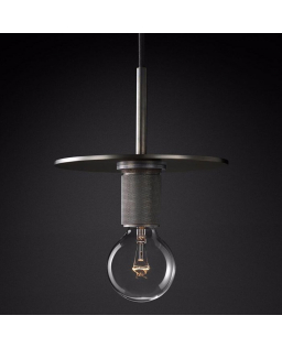 Подвесной светильник RH Utilitaire Disk Shade Pendant Black